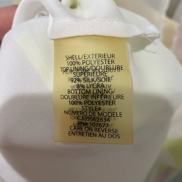 ALICE + OLIVIA RYLAN Women Paint Stroke Silk Mini Dress Size Medium - Picture 6 of 6